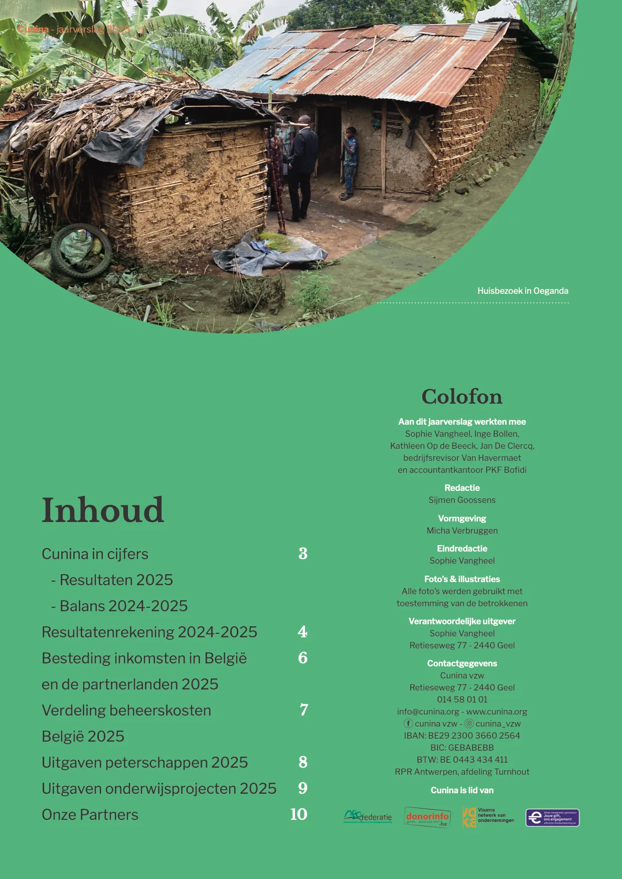 Pagina 2 van het jaarverslag 2025