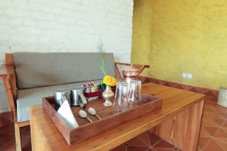 Inrichting met lokale materialen